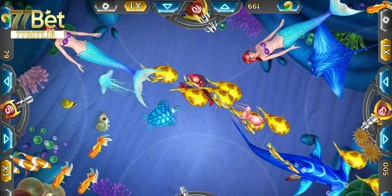 Các chế độ chơi trong game bắn cá đổi thưởng tại 77BET rất hấp dẫn.