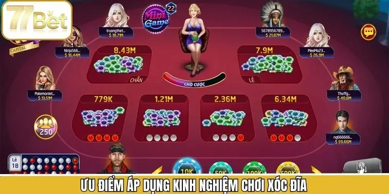 Ưu điểm tuyệt vời của việc nắm được những bí quyết chơi xóc đĩa